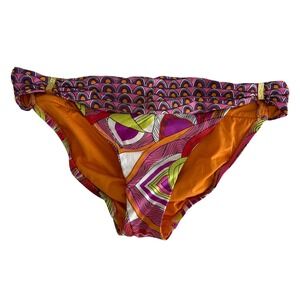 TRINA TURK Amazonia Orange Multicolor Bikini‎ Bottom, 6